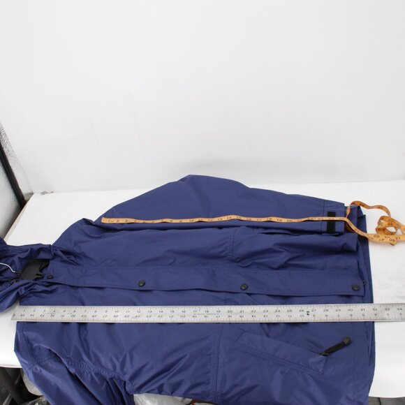 Outback Trading Company Jacket Men's Large Packable Parka Hooded Zip Pocket blue - Picture 7 of 15